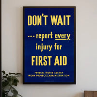 Workplace Safety Awareness: Mid-Century Propaganda Poster PosterGoat