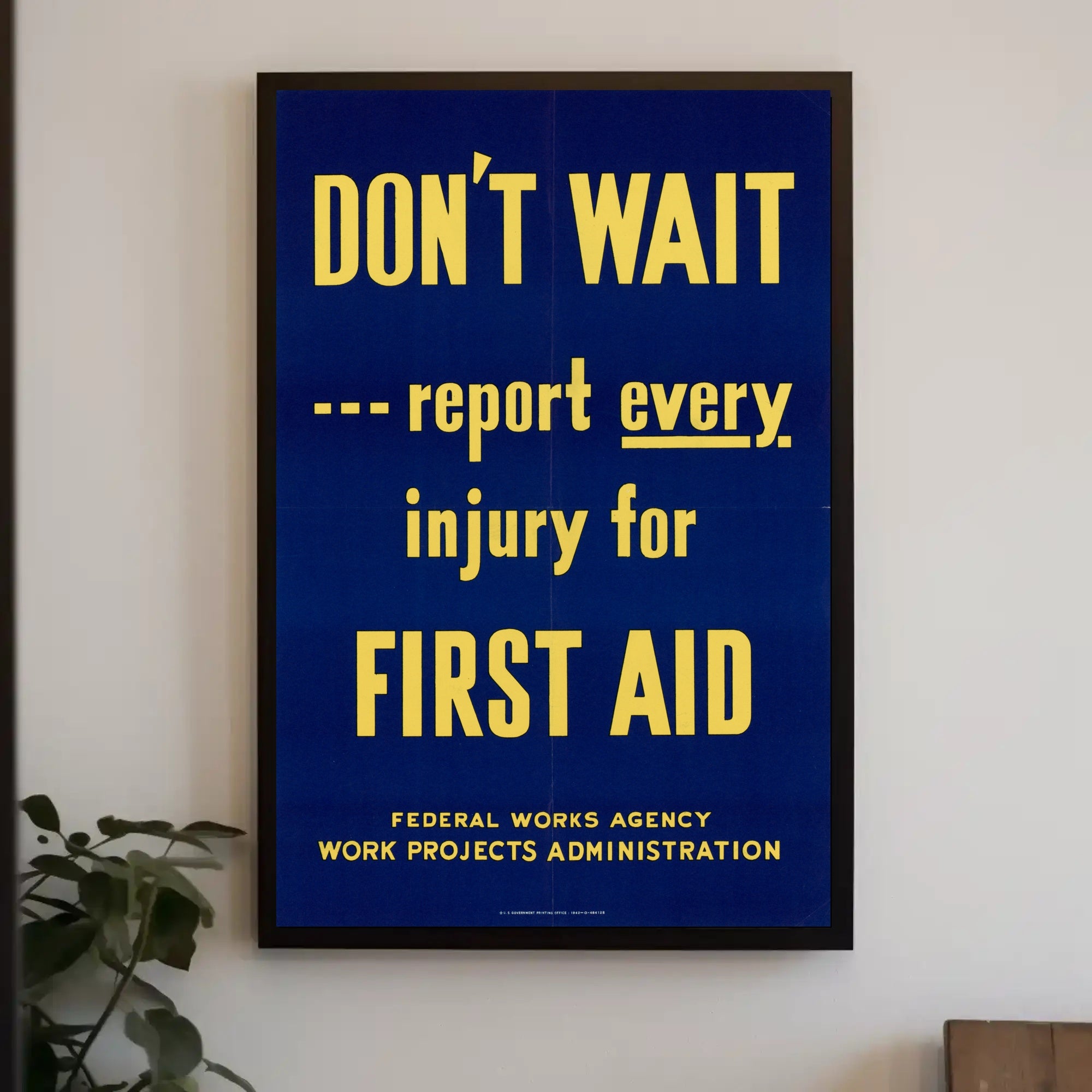 Workplace Safety Awareness: Mid-Century Propaganda Poster PosterGoat