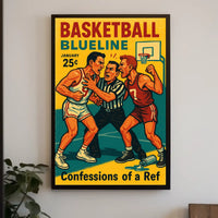 Basketball Blueline Poster