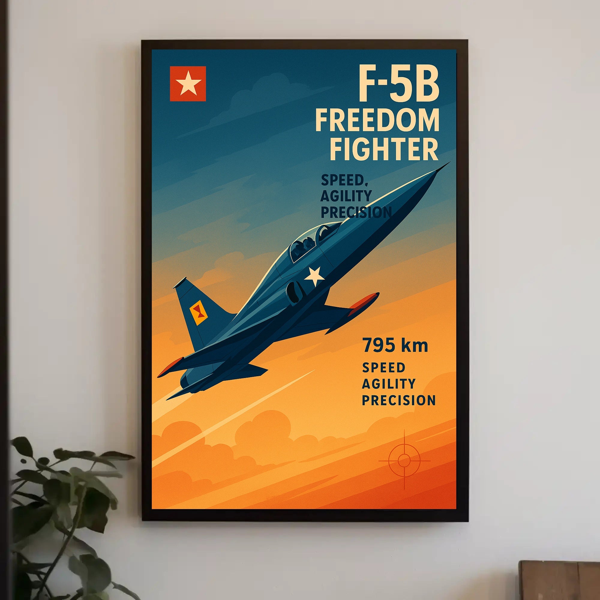 F-5B Freedom Fighter Poster PosterGoat