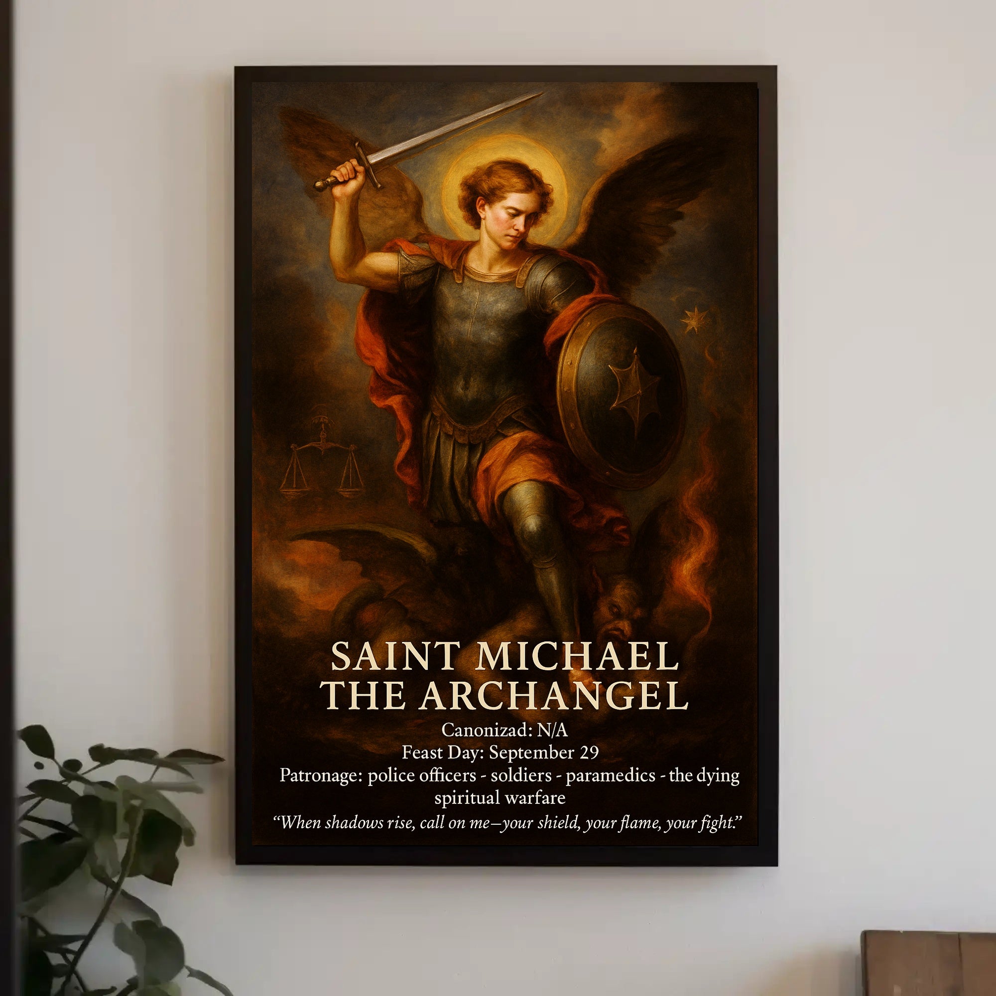 Saint Michael the Archangel Poster PosterGoat