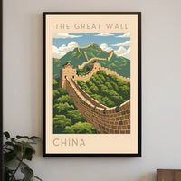 The Great Wall of China Travel Scenic Poster
