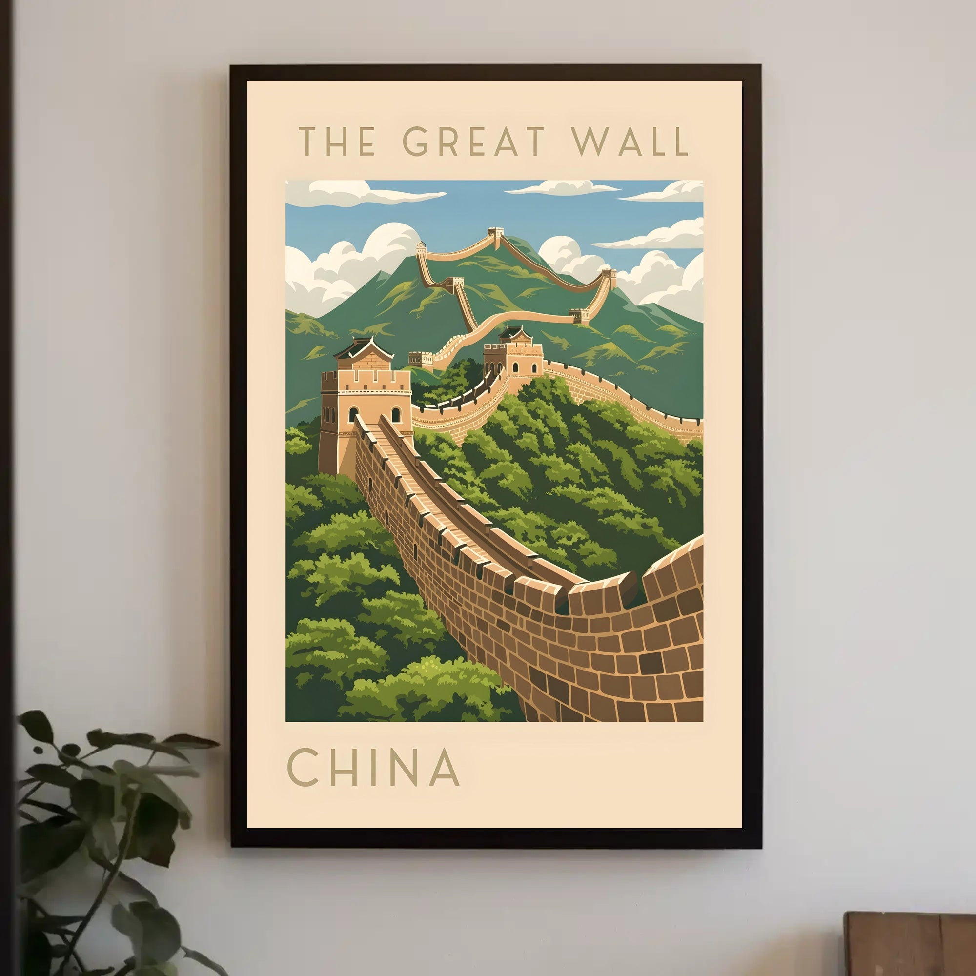 The Great Wall of China Travel Scenic Poster