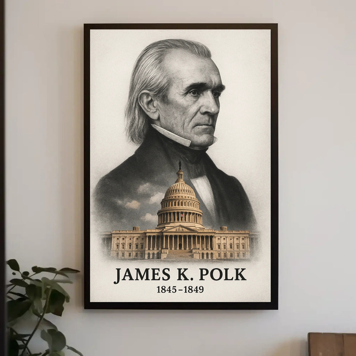 James K. Polk 11th President of the United States Reflections Poster