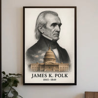James K. Polk 11th President of the United States Reflections Poster