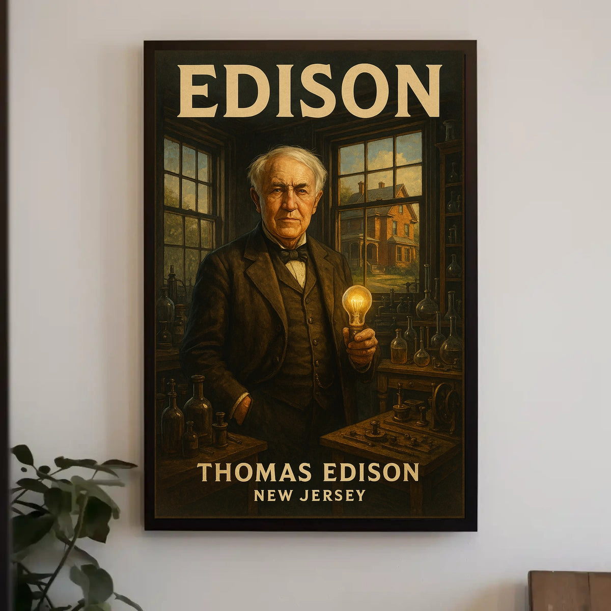 Thomas Edison The Inventor From New Poster