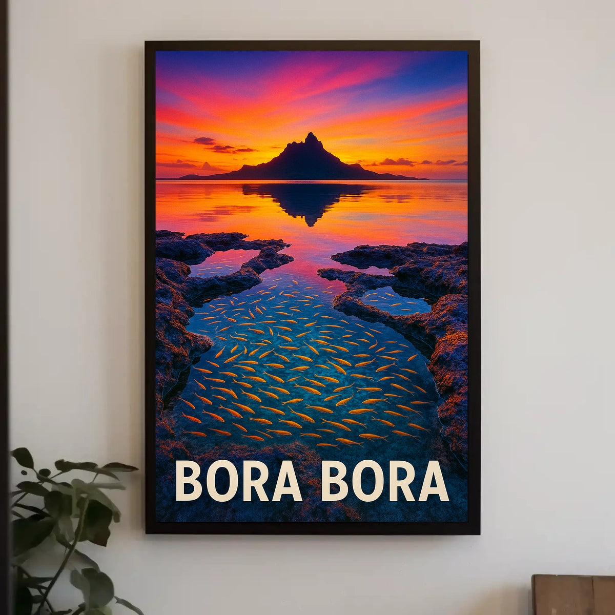 Bora Bora Sunset Poster