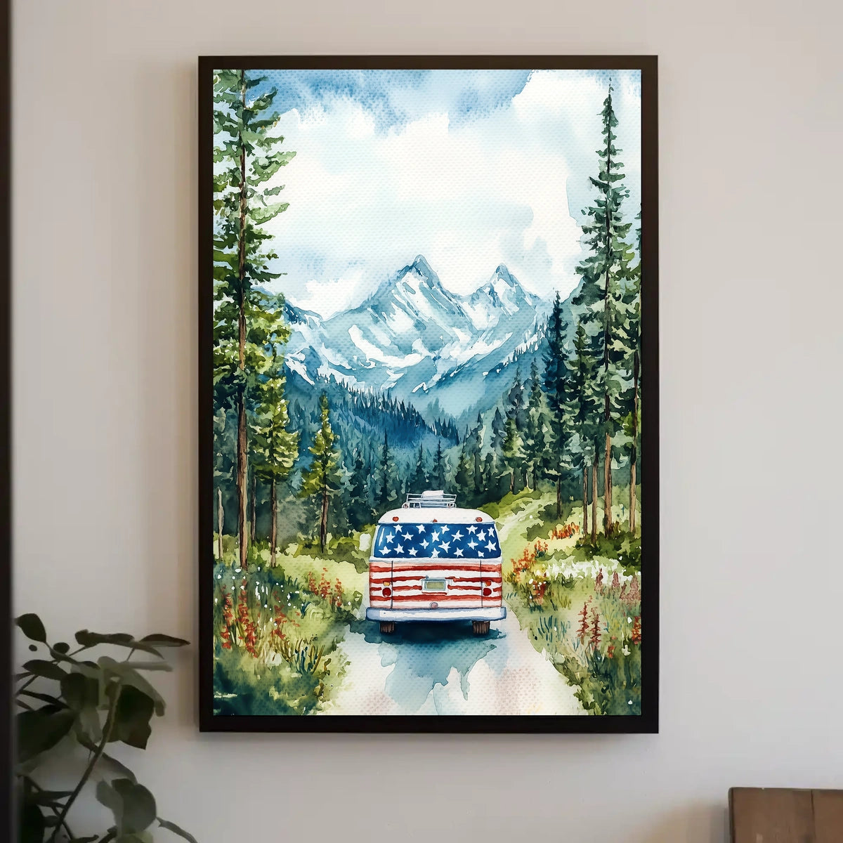 retro camper van Poster