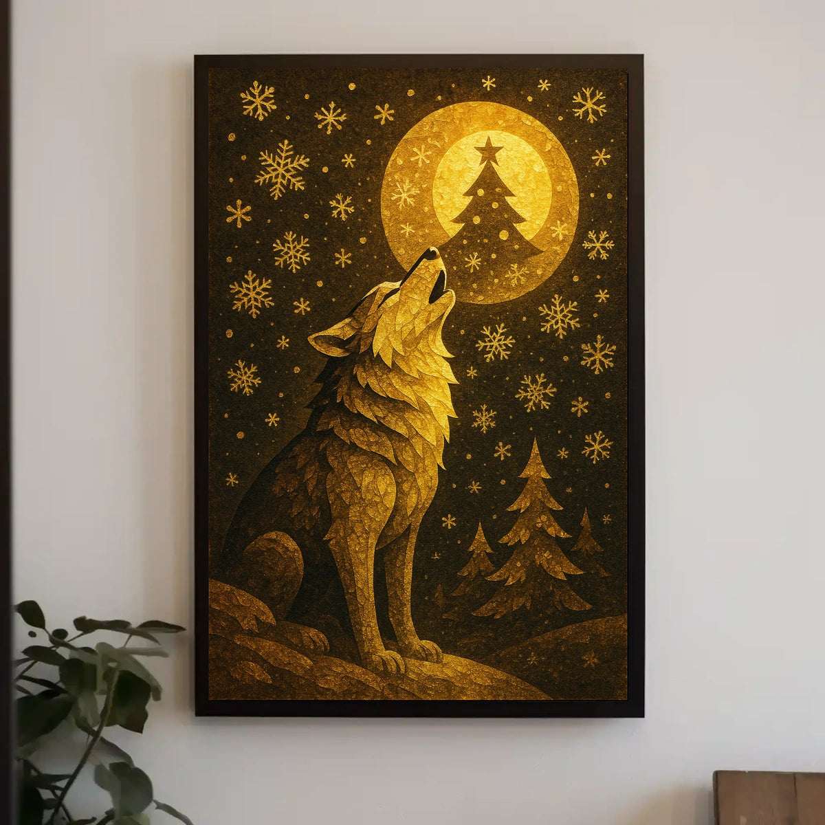 Howling at the Winter Moon Poster