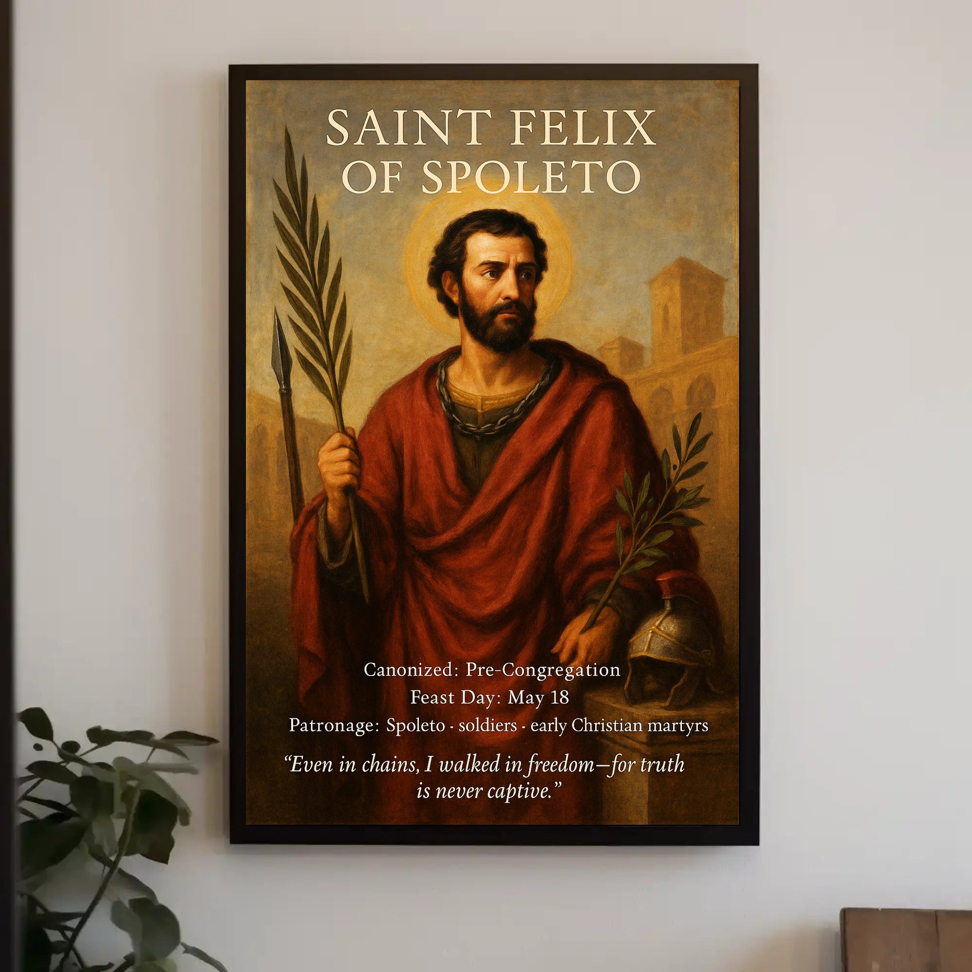 Saint Felix of Spoleto Poster PosterGoat