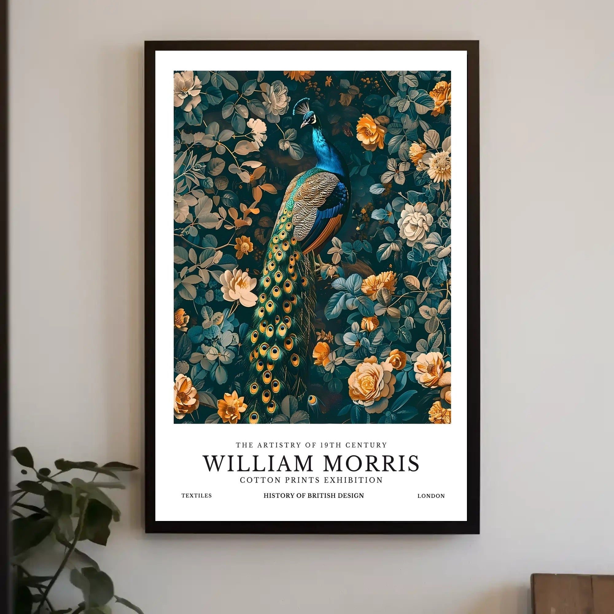 William Morris Exhibition Peacock Heritage Cultural or Heritage Poster