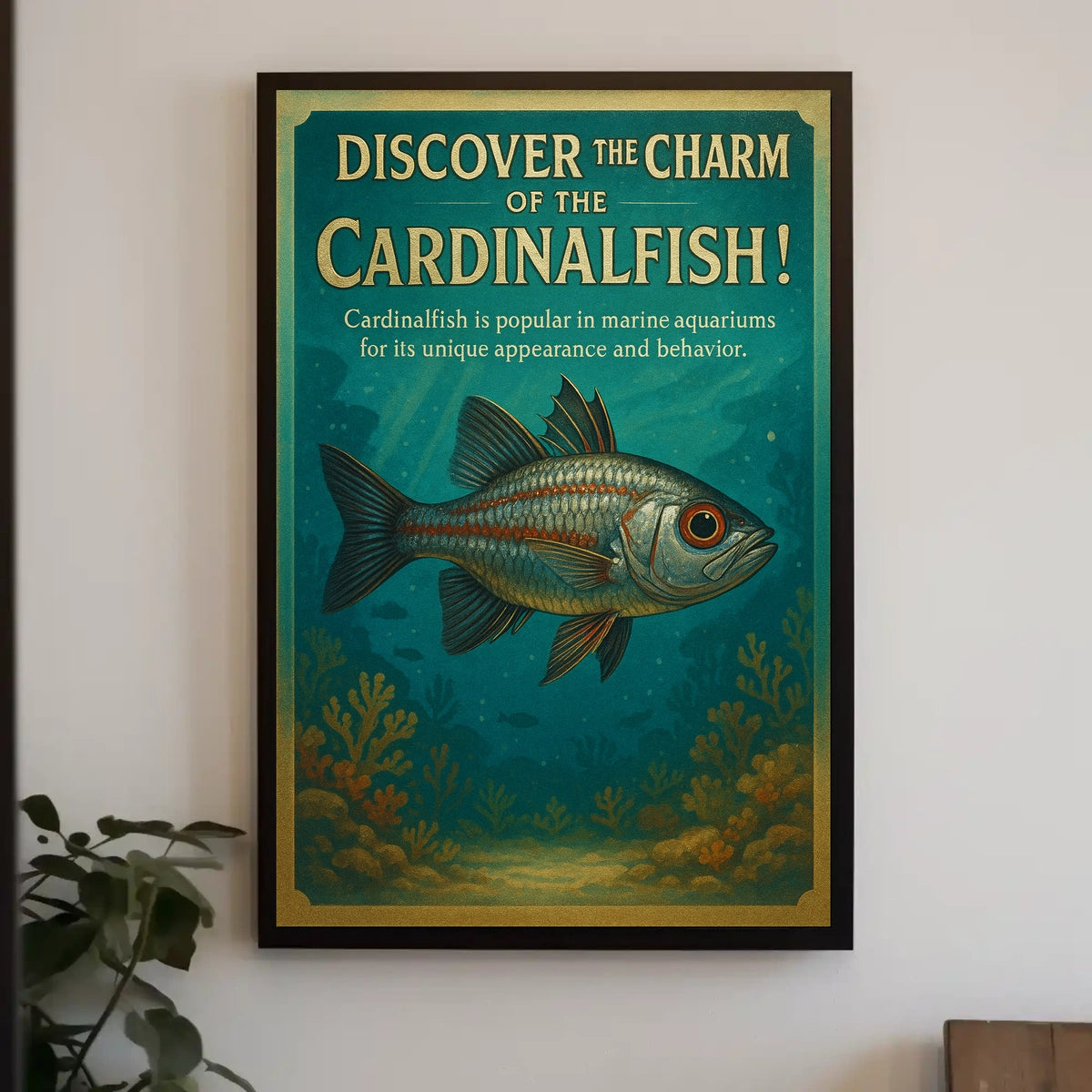 Discover the Charm of the Cardinalfish Poster