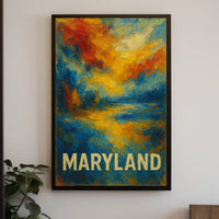 Maryland Abstract Landscape Abstract Poster
