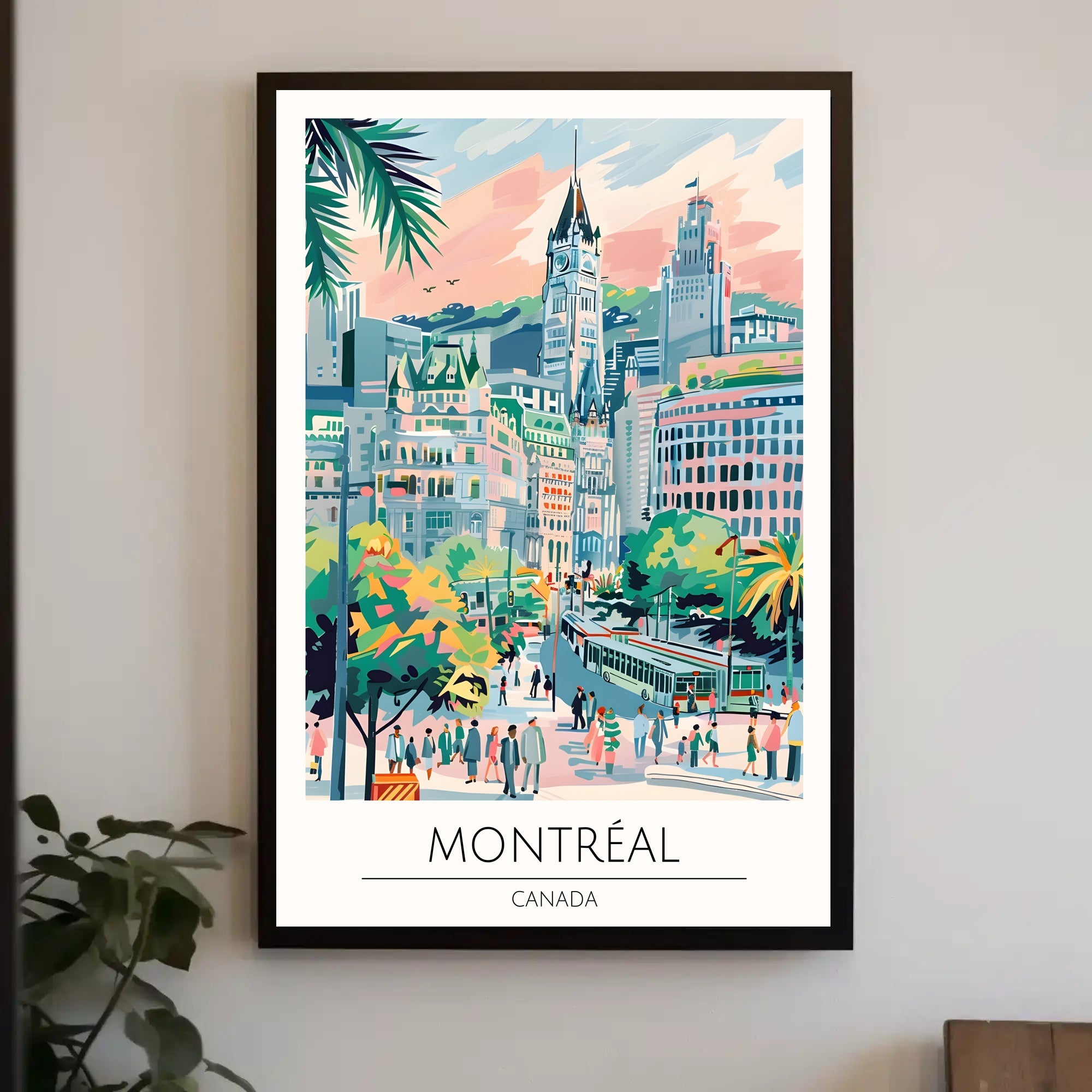 Vibrant Montreal Poster PosterGoat
