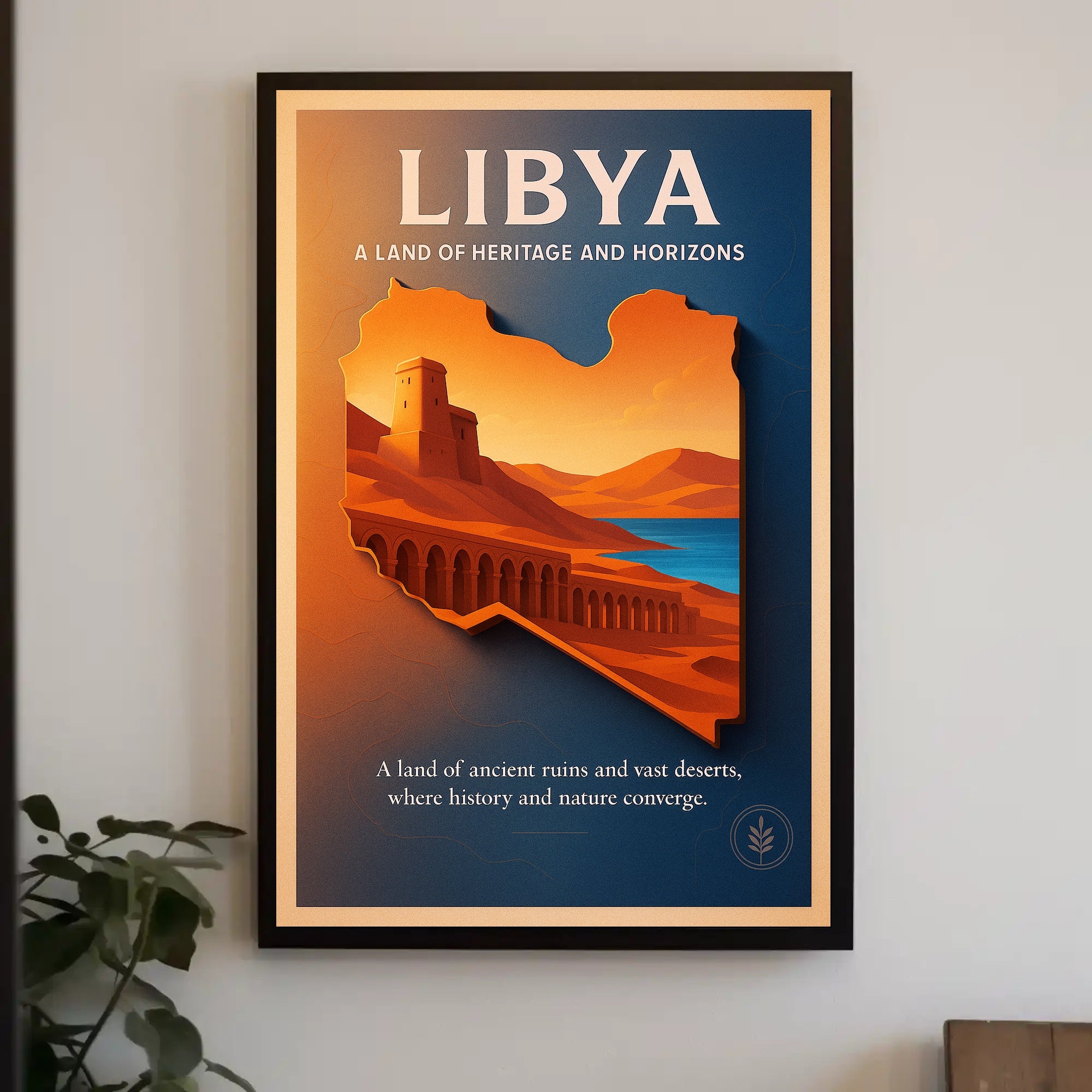 Libya A Land of Heritage and Horizons Poster PosterGoat