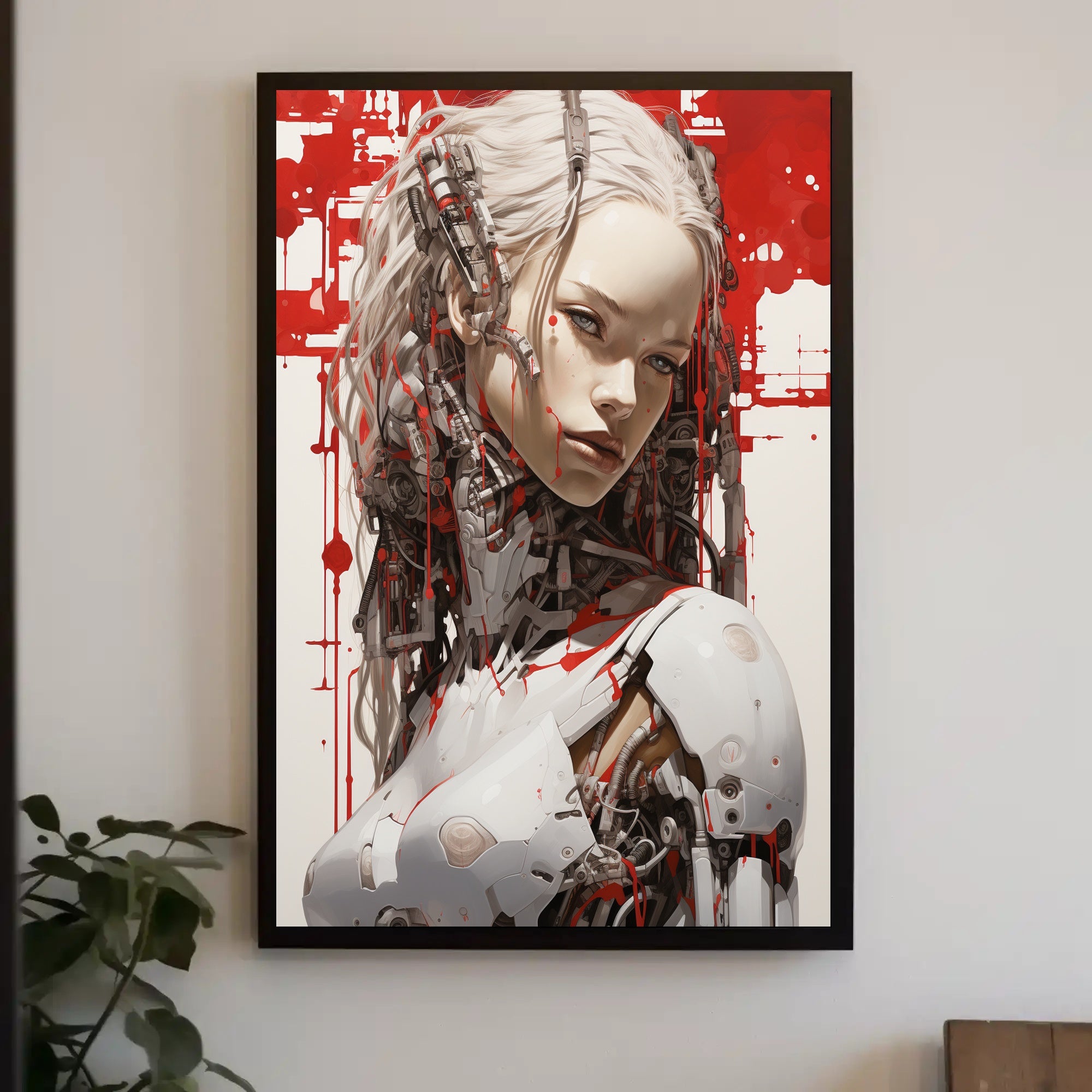 Cybernetic Elegance Poster