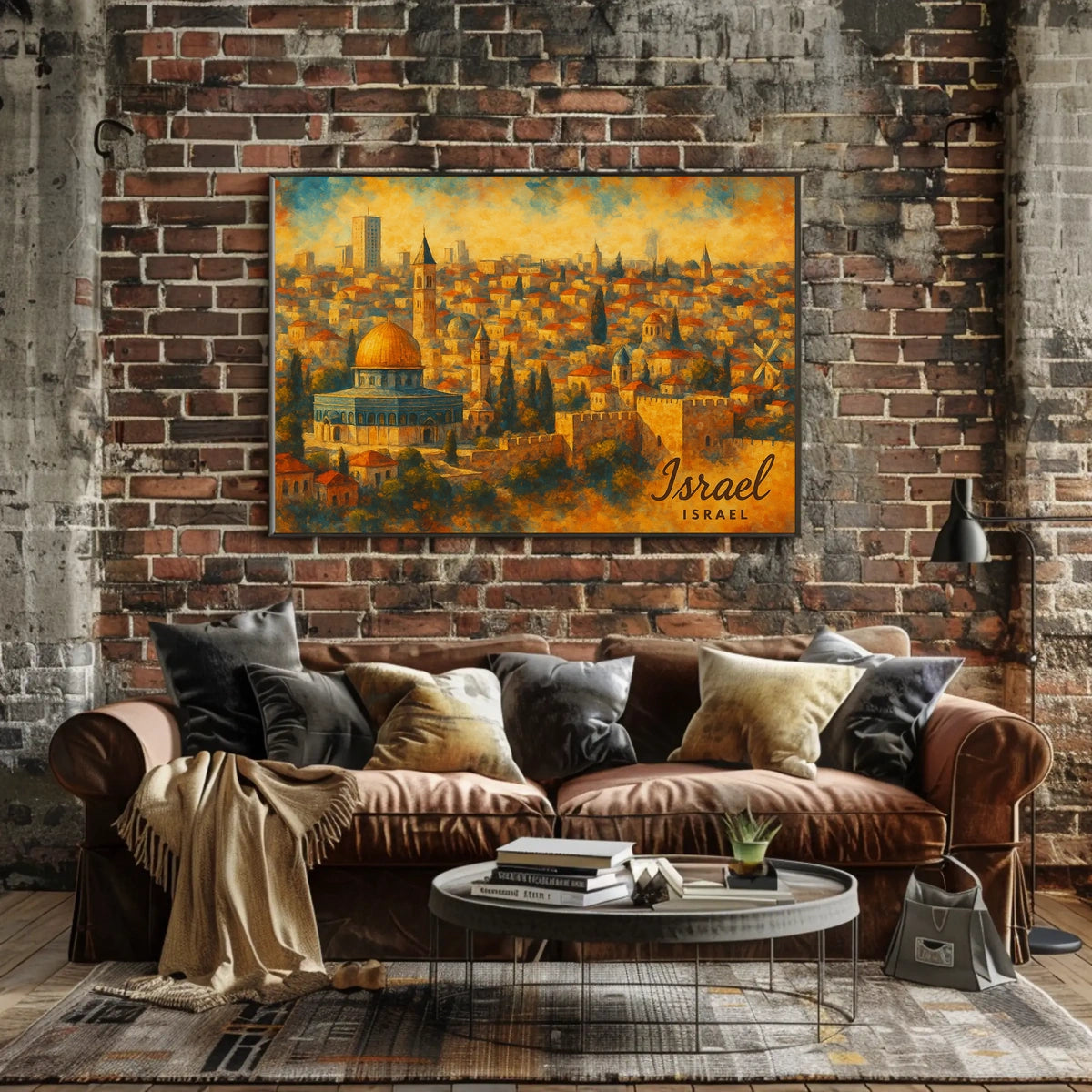 Jerusalem Skyline Artistic Impression Poster