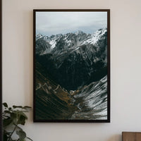 Majestic Alpine Landscape Photorealistic Adventure Poster