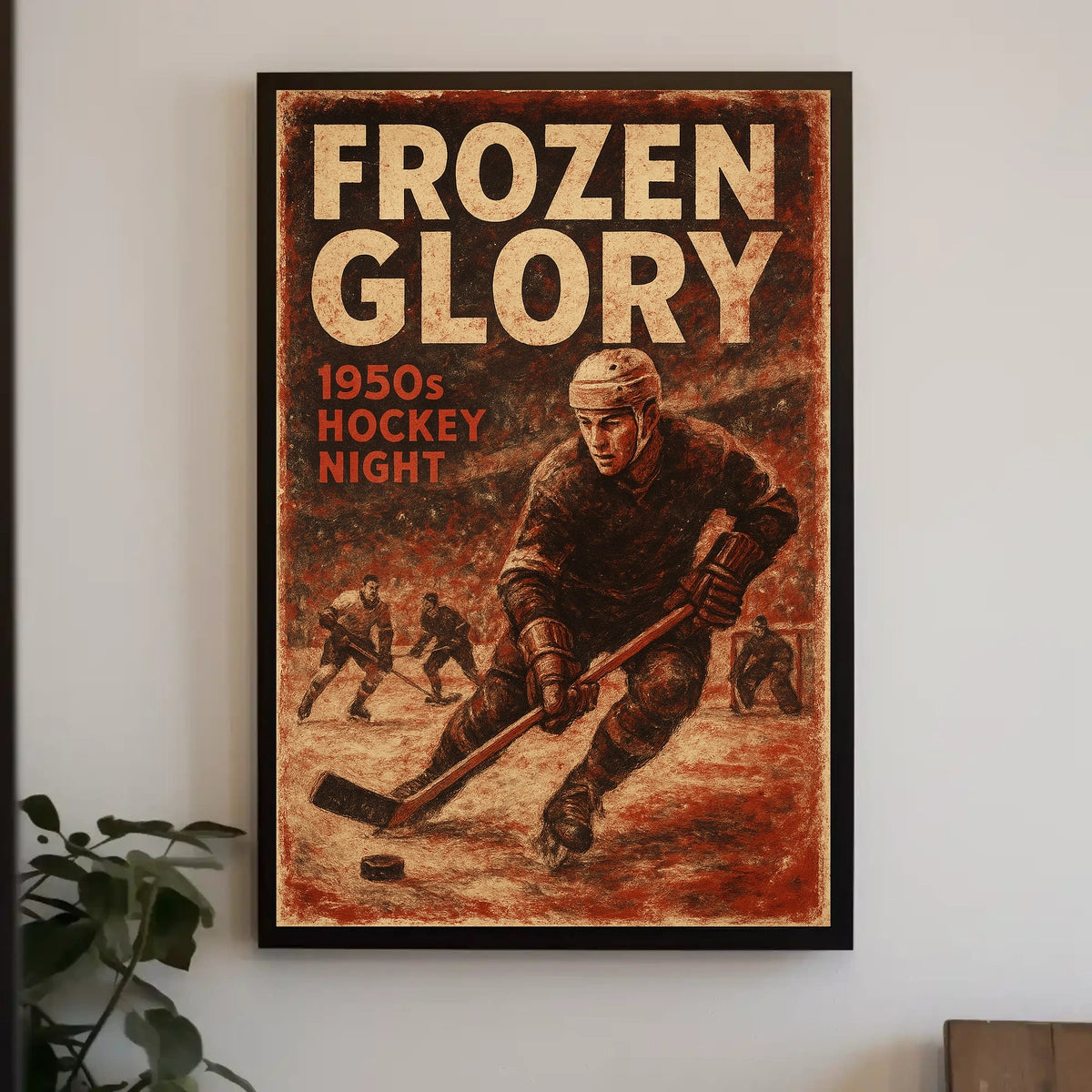 Frozen Glory Icy Landscape Photography Realism Poster