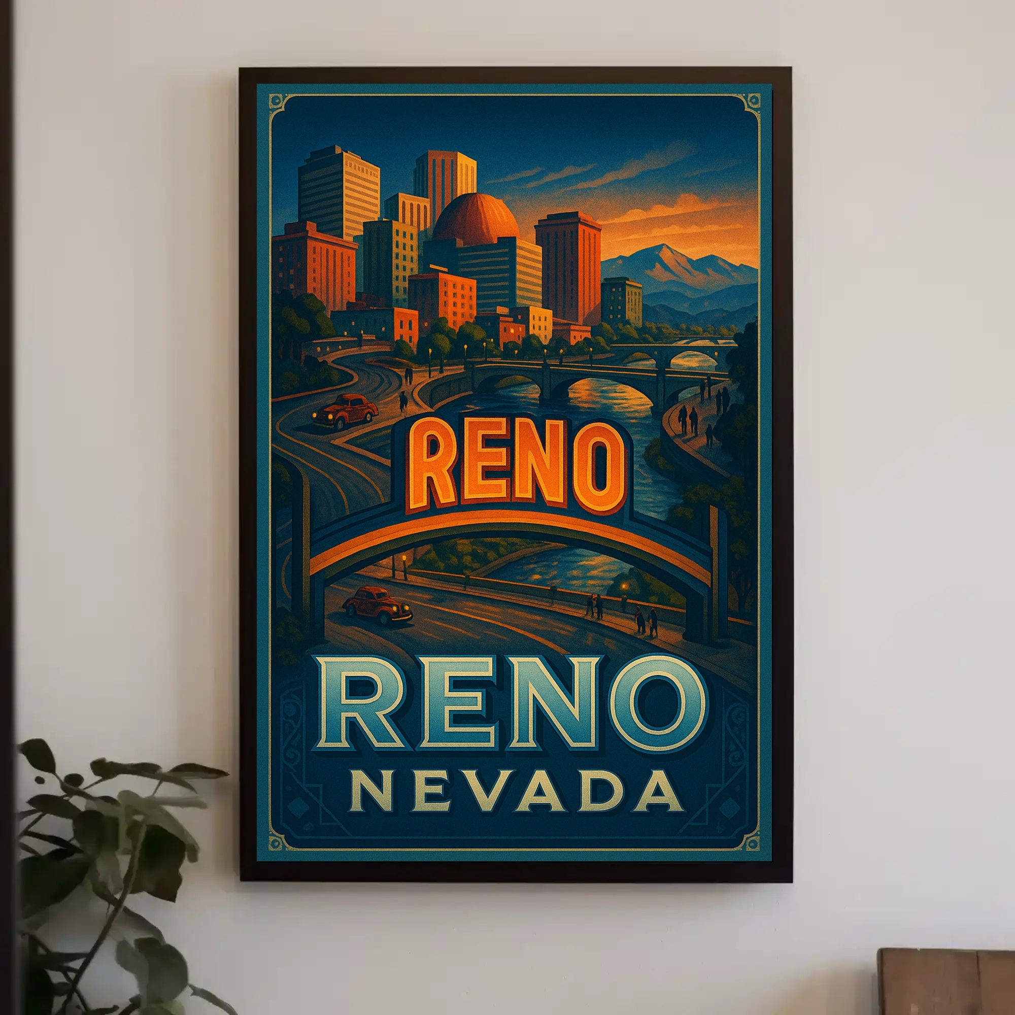 Vintage Reno Poster