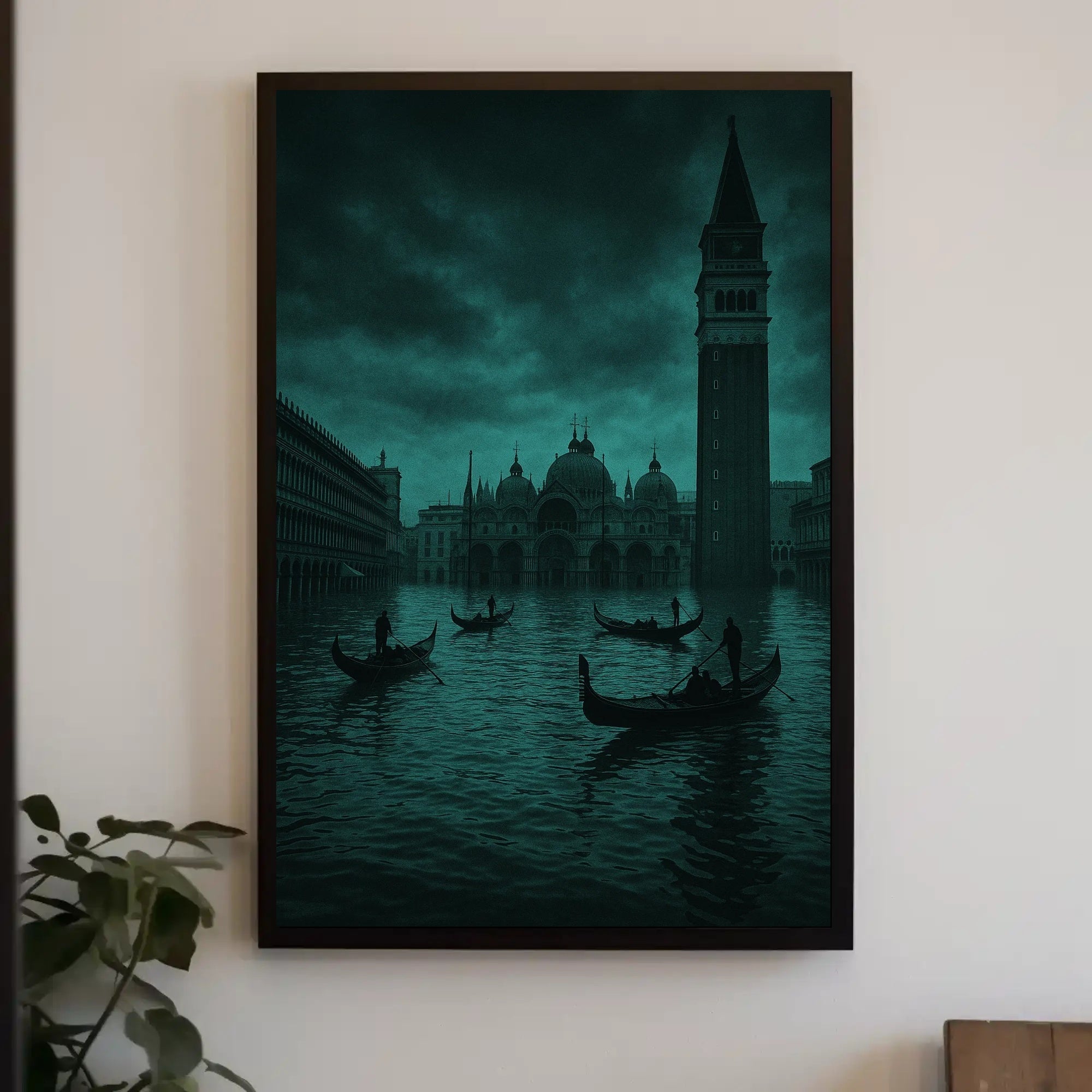 Mystical Gondolas: Venice Urban Cityscape Poster