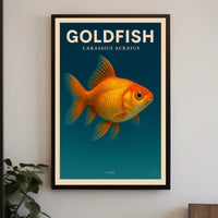 Goldfish Carassius Auratus Poster PosterGoat