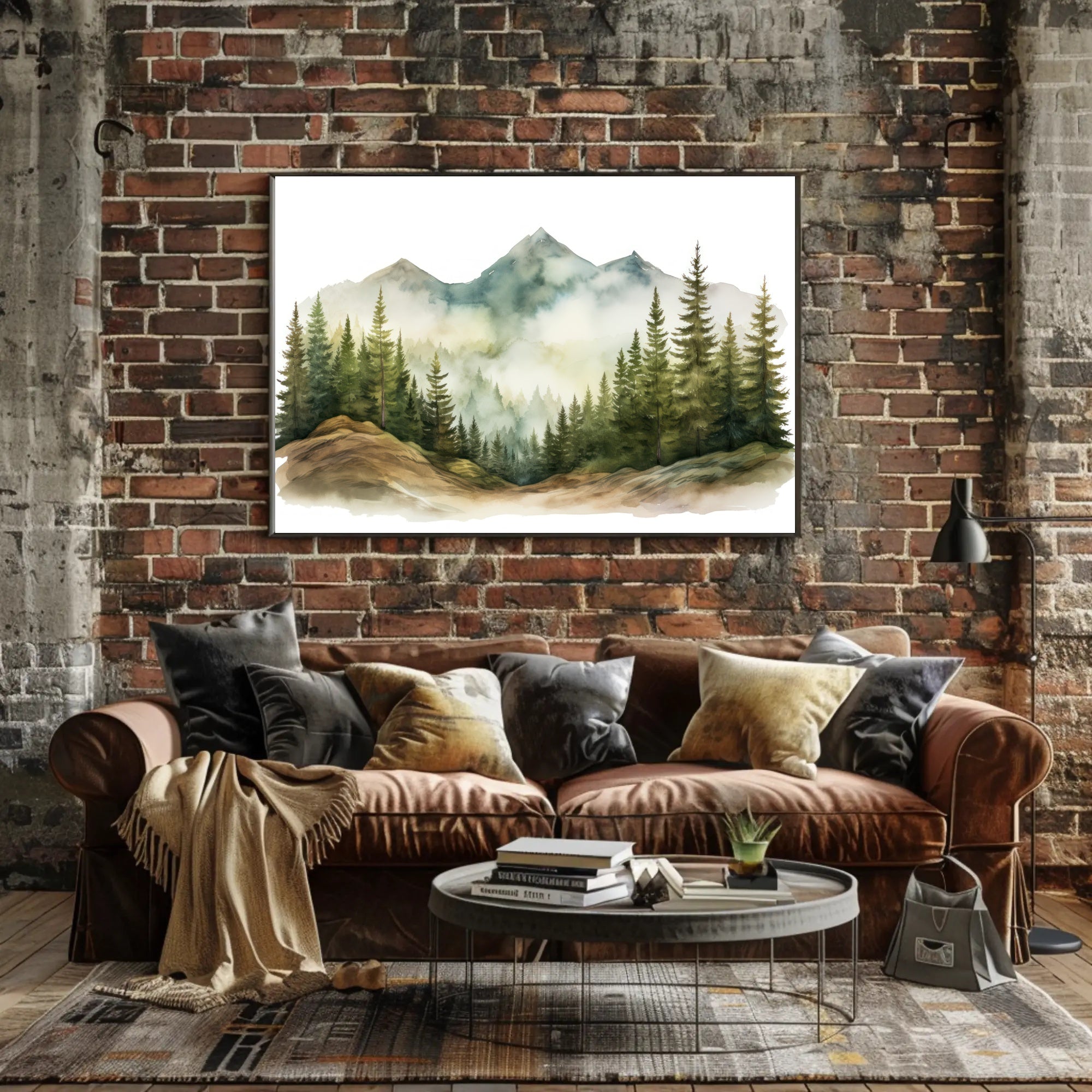 Tranquil Mountain Landscape Poster