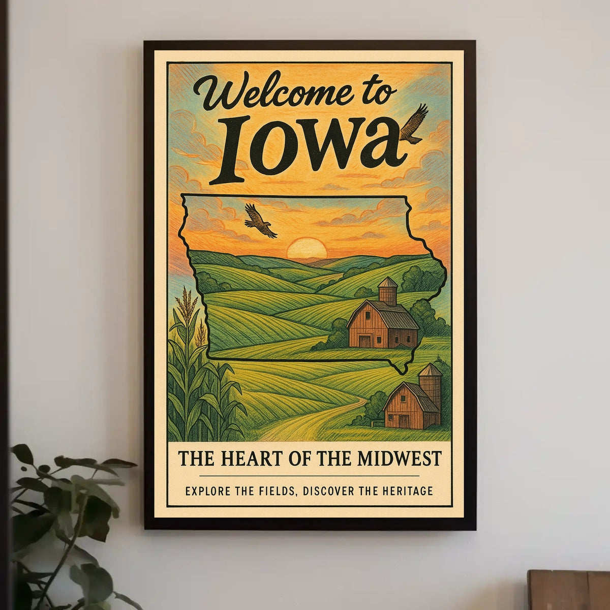 Welcome to Iowa Poster