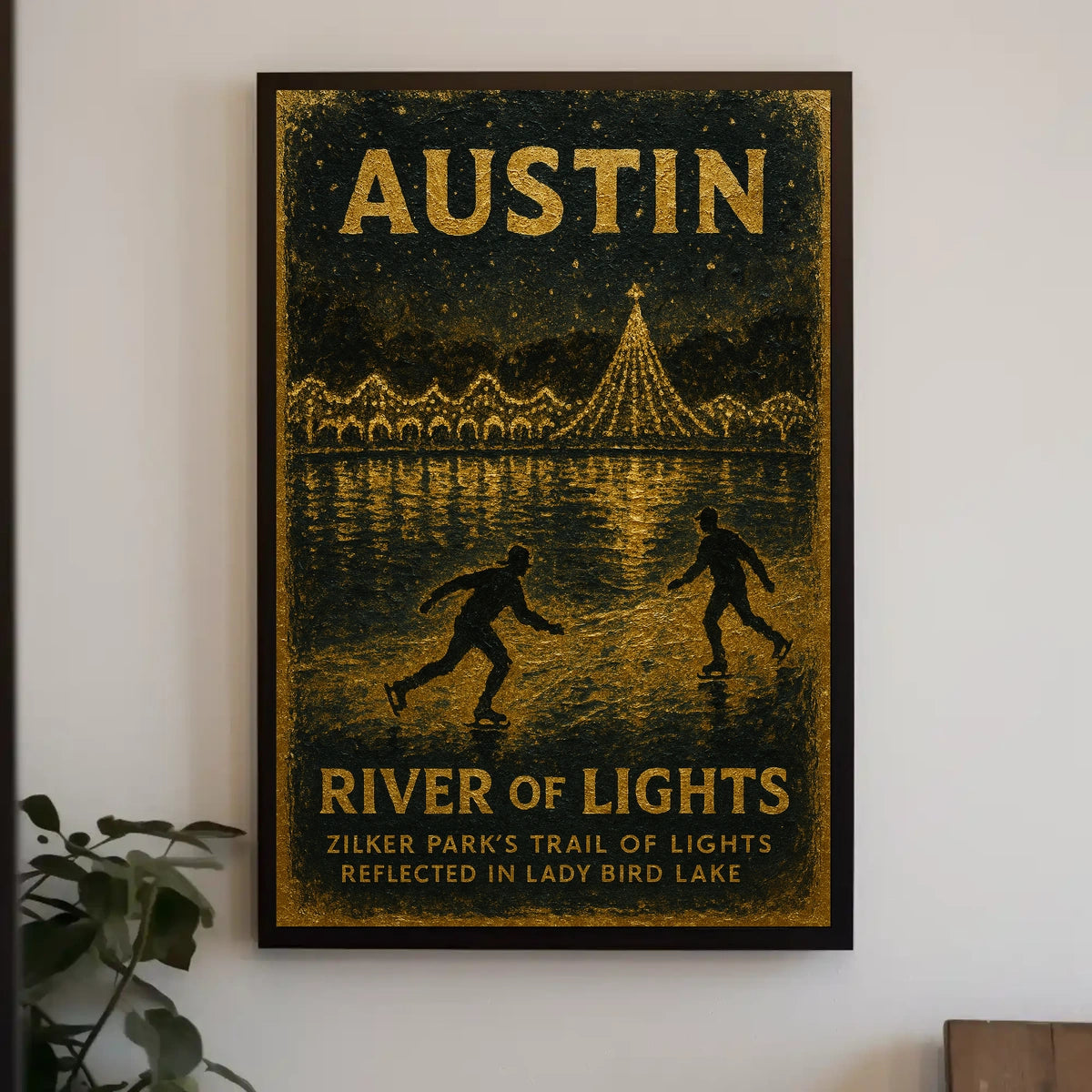Austin River Of Lights Poster