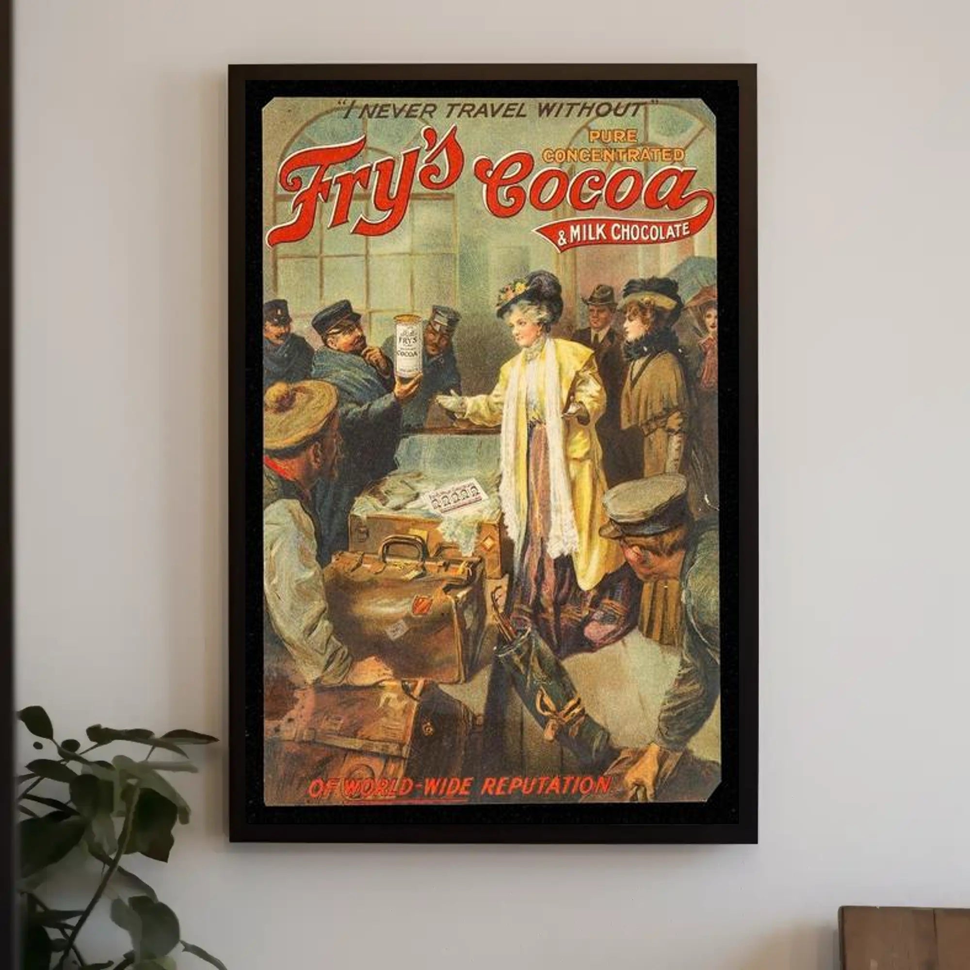 Fry's Cocoa Vintage Advertisement Poster PosterGoat