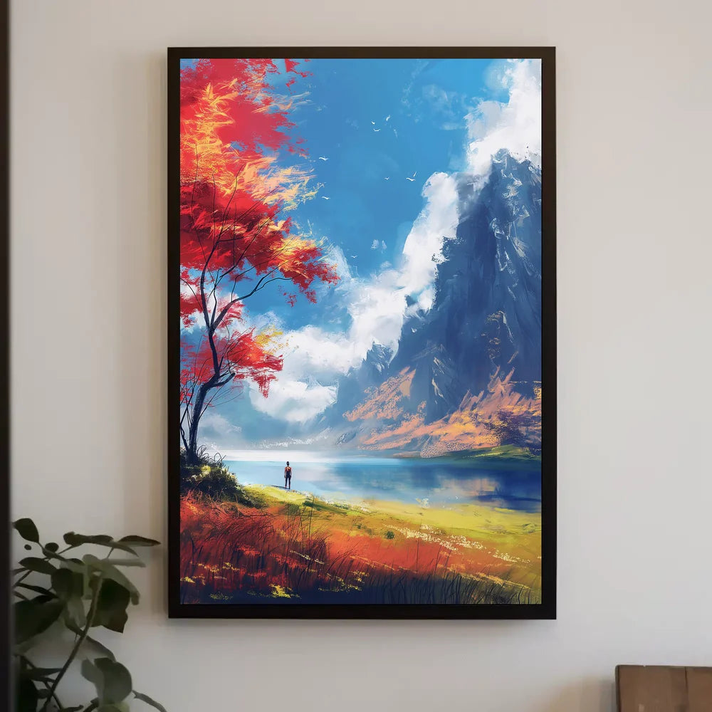 Vintage Car Mid-20th Century Art Deco Poster