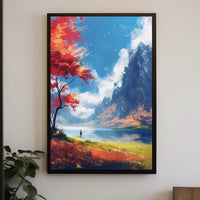 Vintage Car Mid-20th Century Art Deco Poster