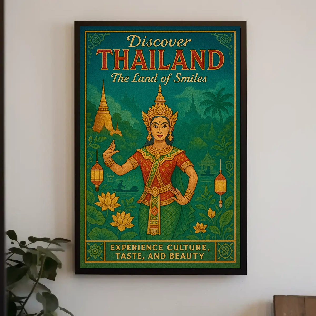 Discover Thailand The Land of Smiles Poster