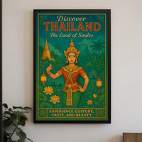 Discover Thailand The Land of Smiles Poster
