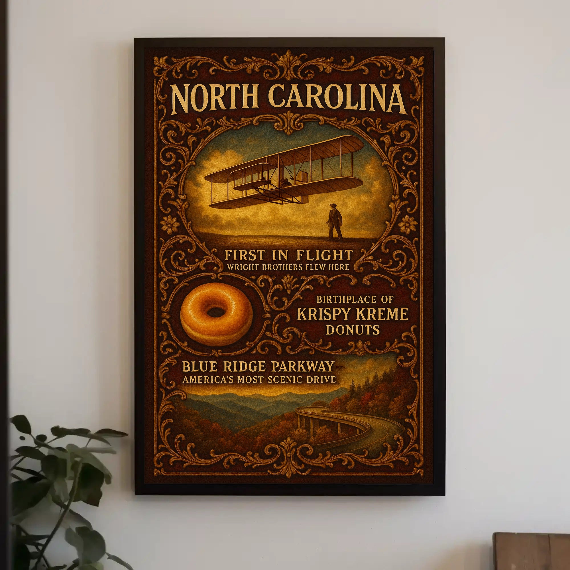 North Carolina A Heritage of Innovation and Beauty Poster