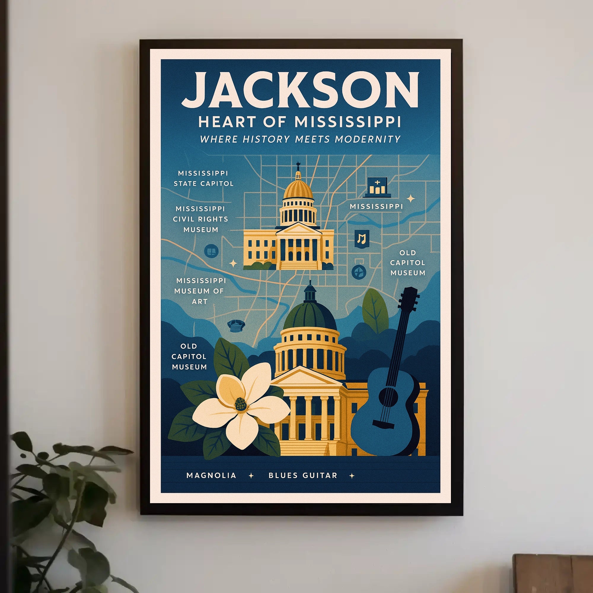 Jackson - Heart of Mississippi Poster