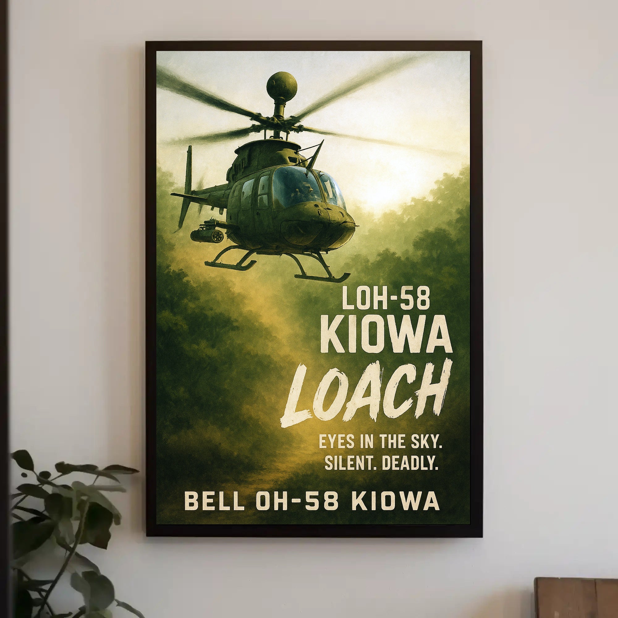 Bell OH-58 Kiowa Eyes in the Sky Poster PosterGoat