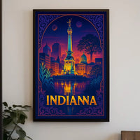 Indiana Nightscape Poster