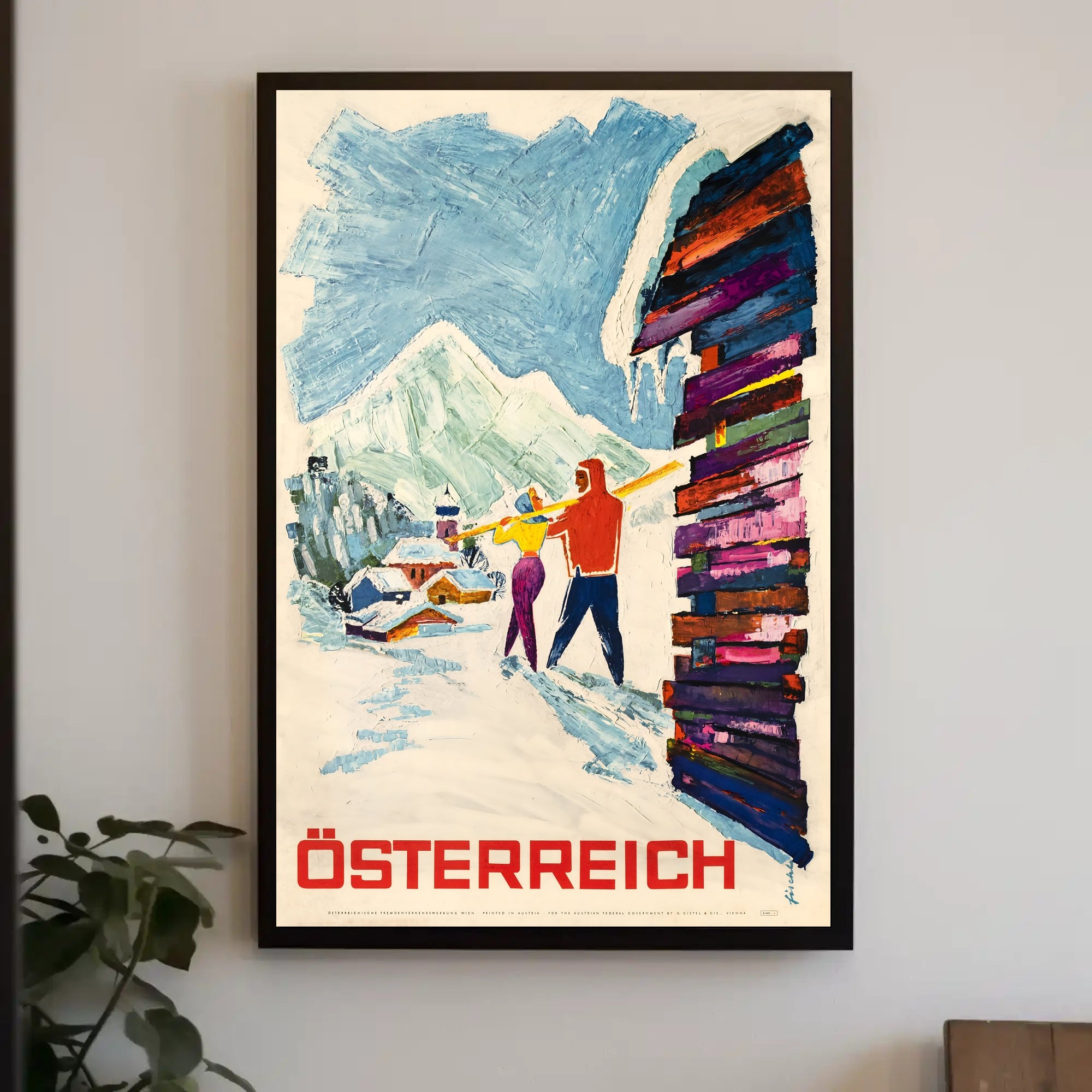 Γsterreich Winter Adventure Poster PosterGoat