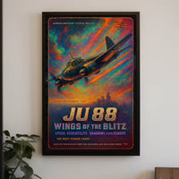 JU 88 Warplane WWII Poster