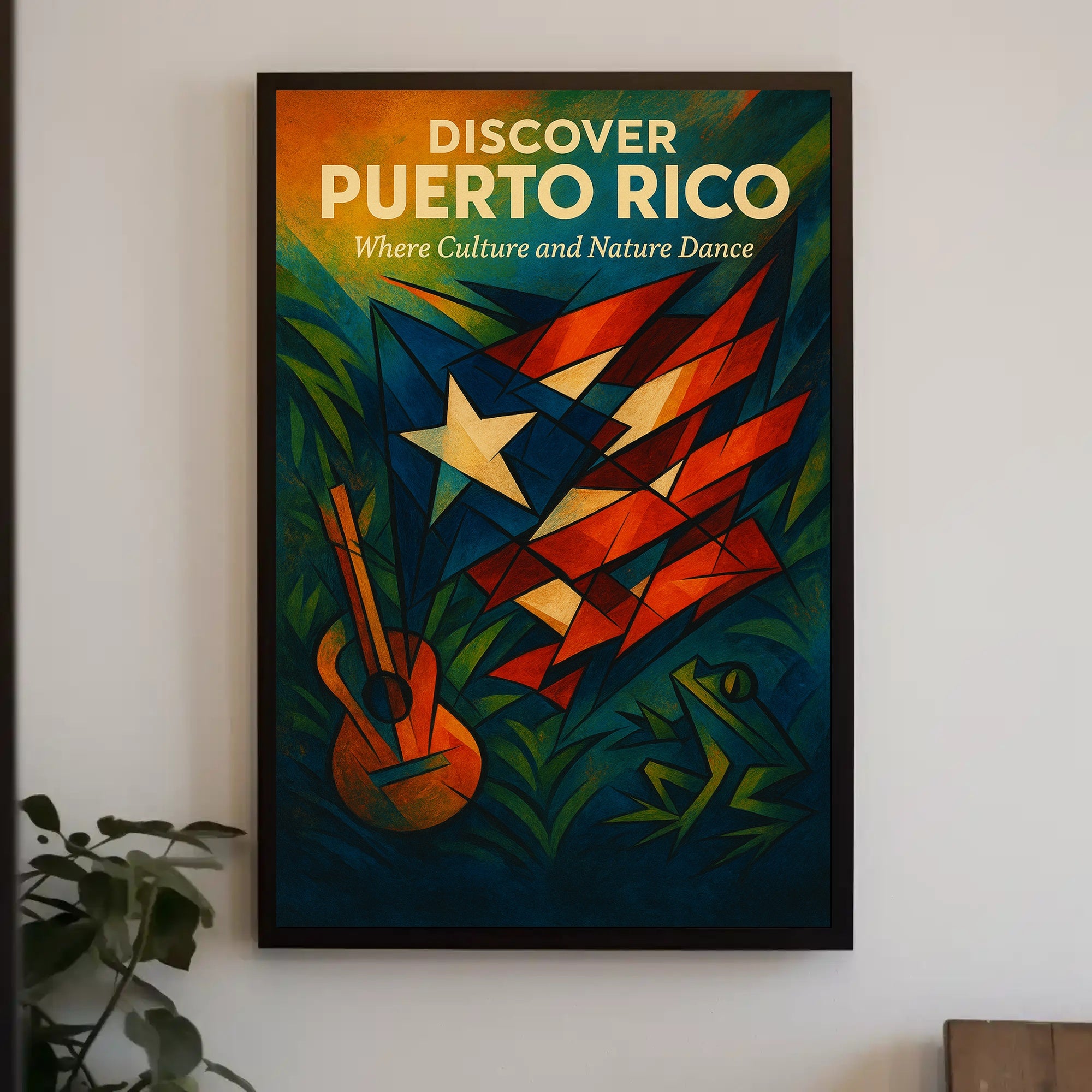Discover Puerto Rico's Vibrant Culture and Nature Travel Poster