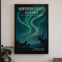 Majestic Aurora over Alaska: National Park Poster