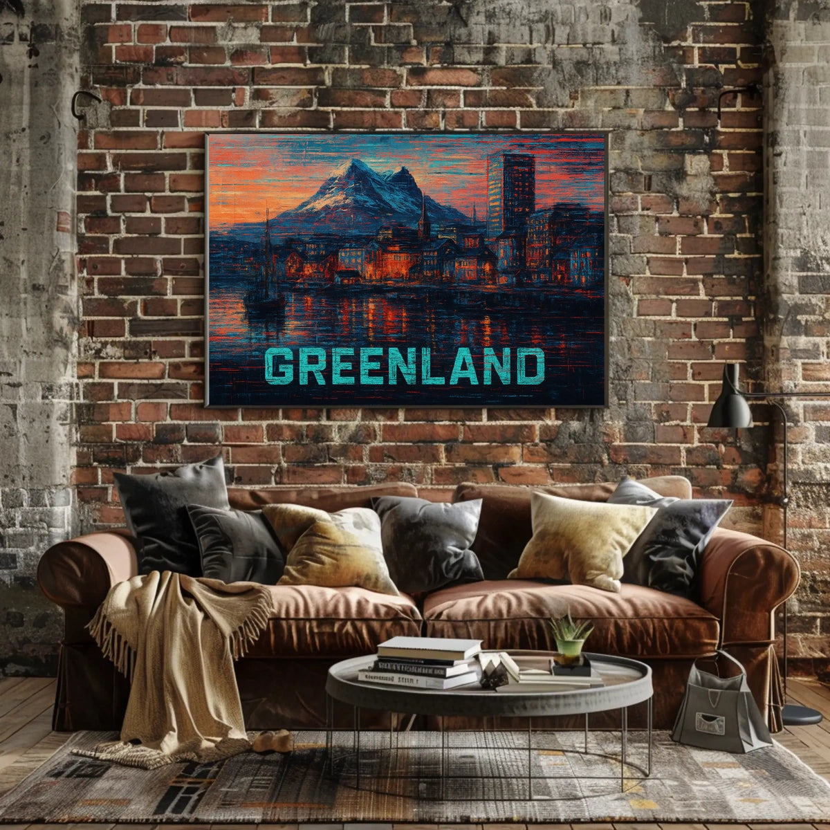 Greenland A Vibrant Landscape Poster