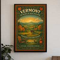 Vermont The Heart of New England Poster