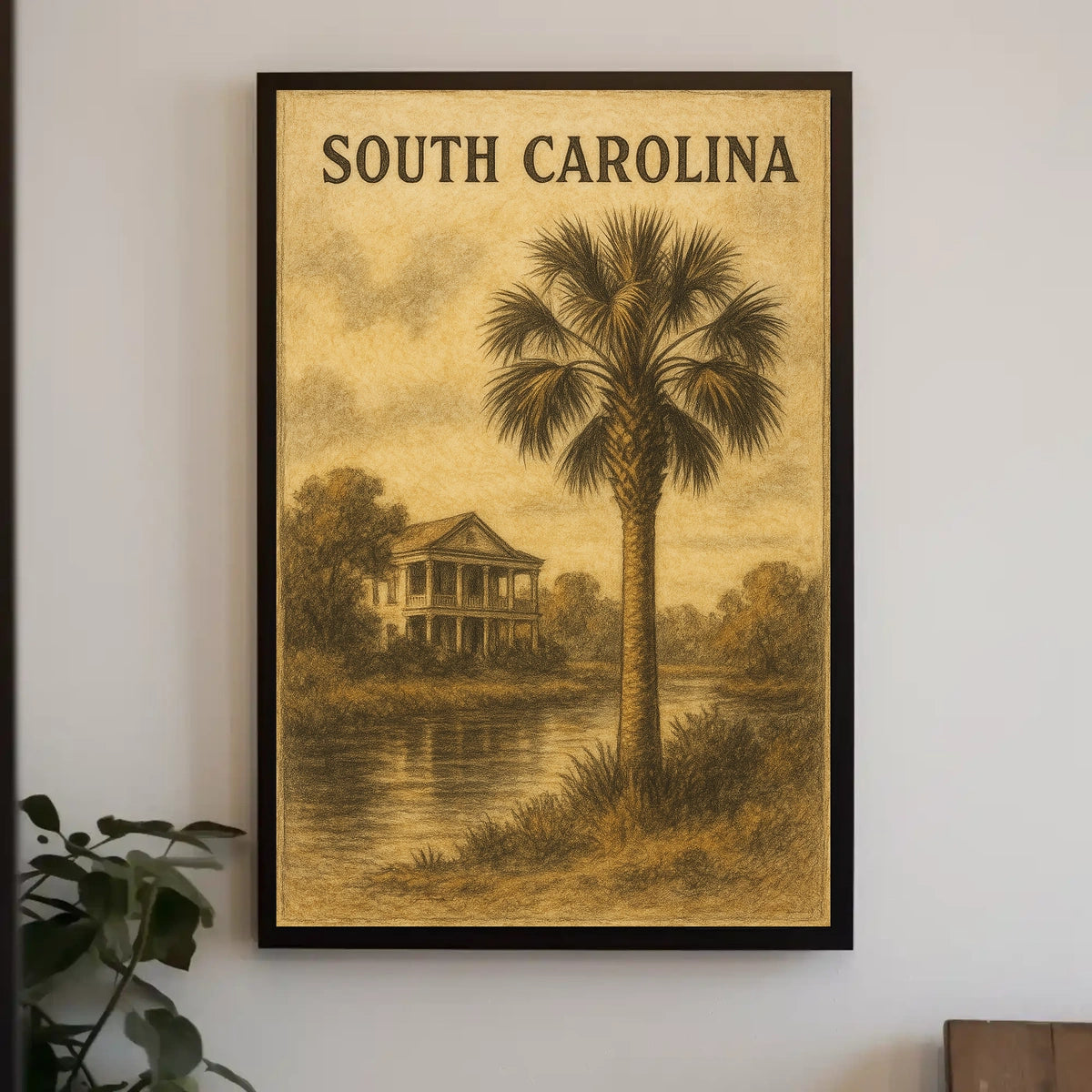 South Carolina Serenity Coastal Charm Decor Lovers Poster
