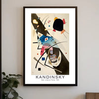 Kandinsky Zwei schwarze Flecke 1923 Poster
