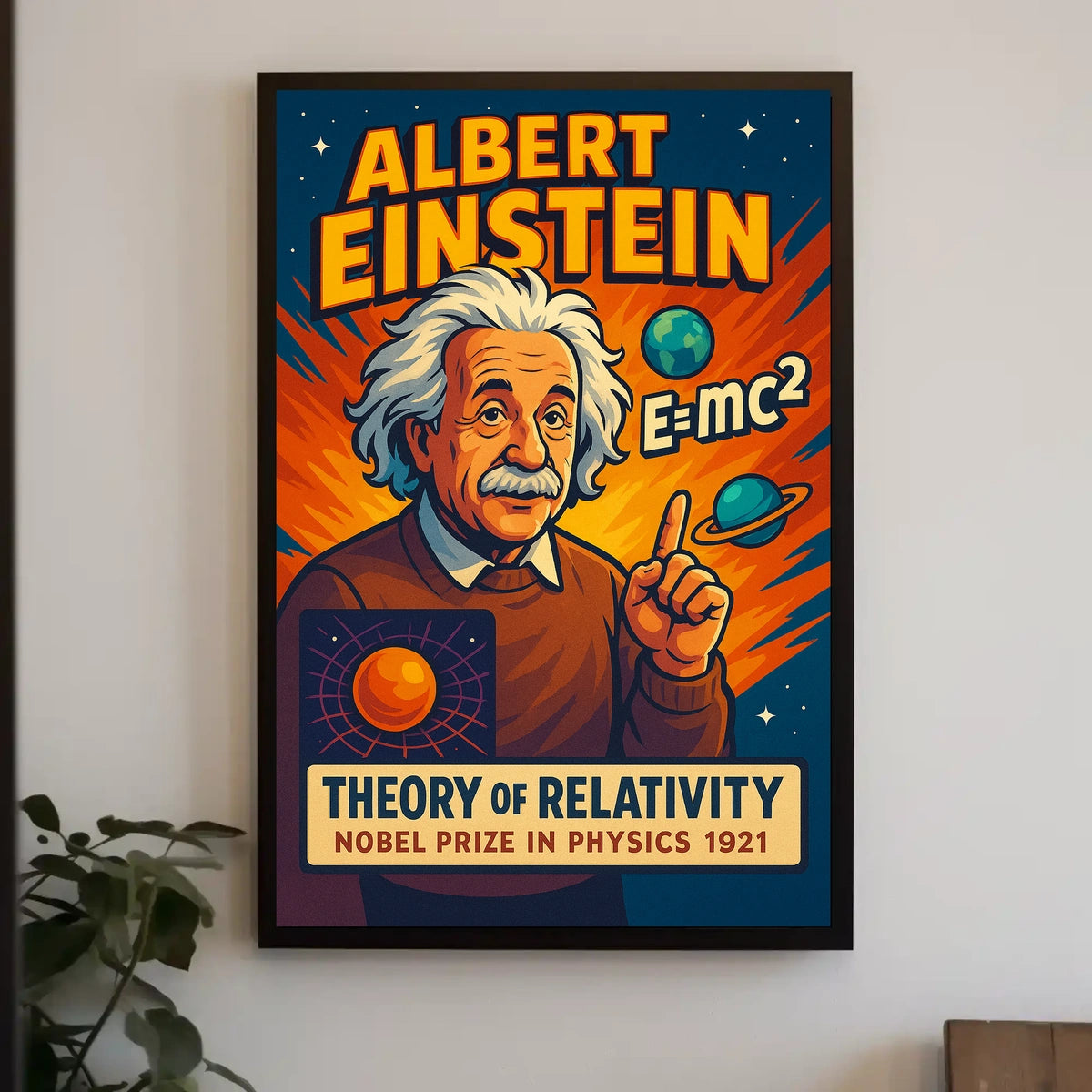 Albert Einstein Theory Of Relativity Poster