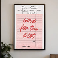 Good for the Plot Vintage Dining Artistic Poster PosterGoat