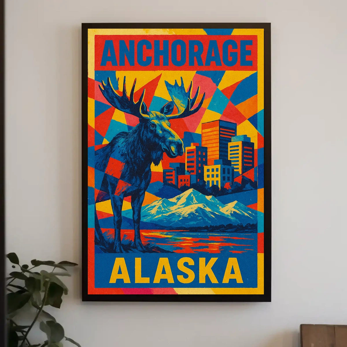 Anchorage, Alaska Vibrant Wilderness Poster