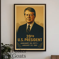 Vintage U.S. President Historical or Presidential Poster